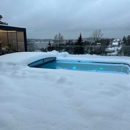 Leilighet I Sorlandshus I Son - Sjoutsikt - Naer Son Spa 외부 사진